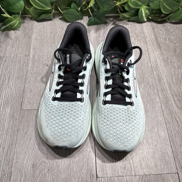 Brooks Glycerin 21 Shoes Womens Size 7 Green Black Coral Running 1204081B410 - Picture 2 of 10